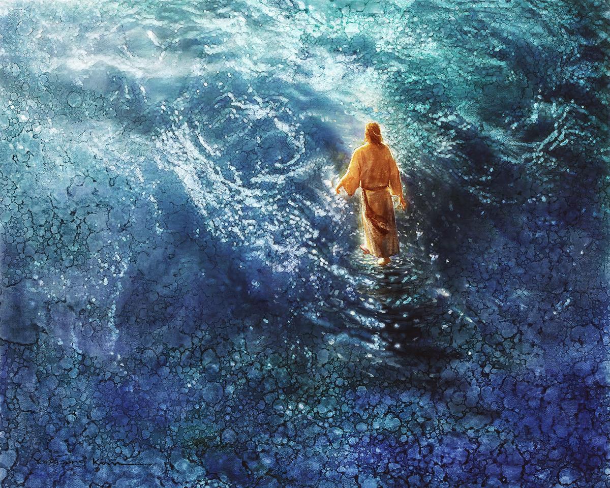 湖の上を歩くイエス（Jesus Walking on the Sea）２oz銀貨 2020 Biblical Series | Jesus Walking on the Sea 2 oz Silver Coin