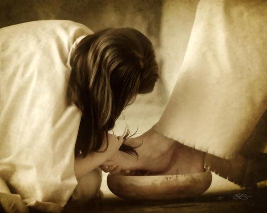 Mary Anoints Jesus At Simon's Supper