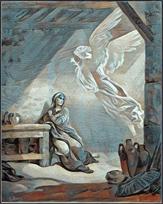 The annunciation to Mary mother of Jesus|