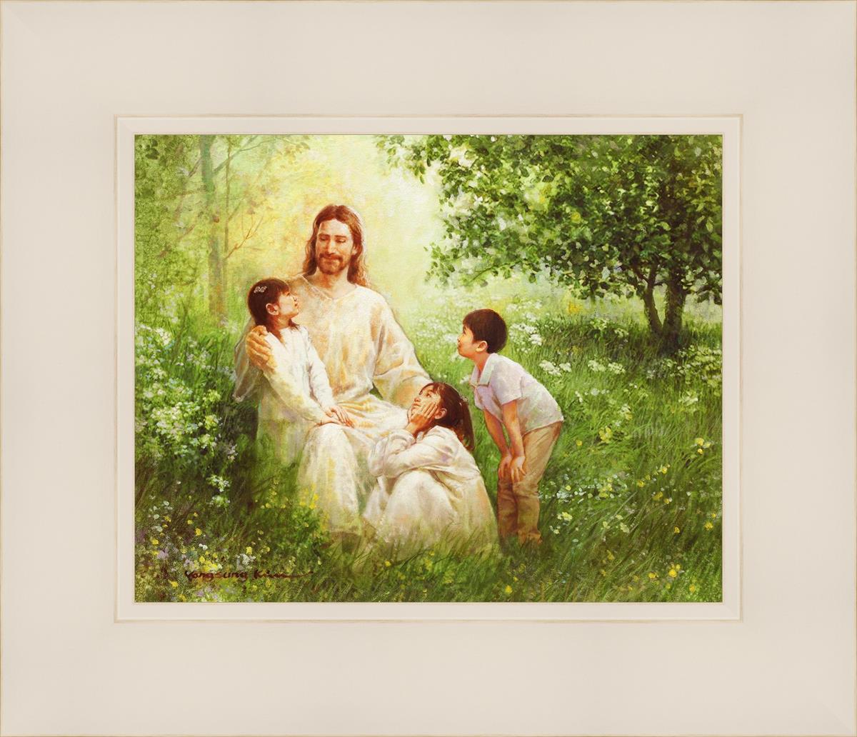 Christ with Asian Children