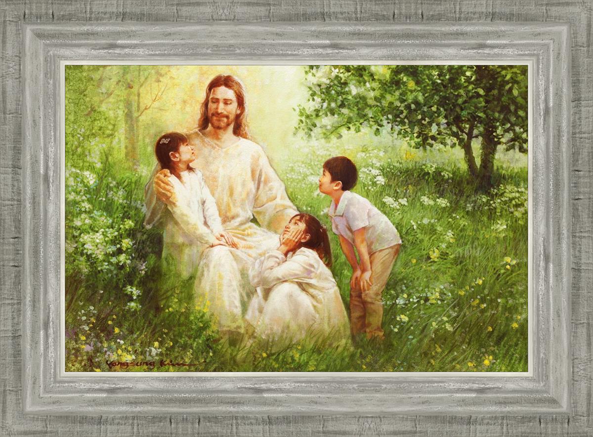 Christ with Asian Children