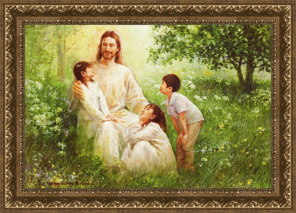 Christ with Asian Children