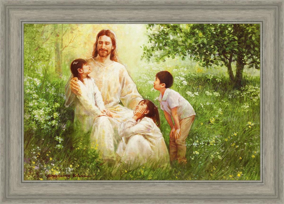 Christ with Asian Children