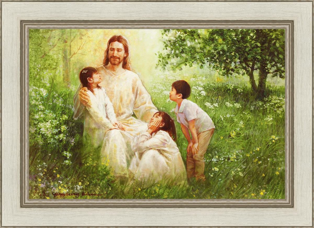 Christ with Asian Children