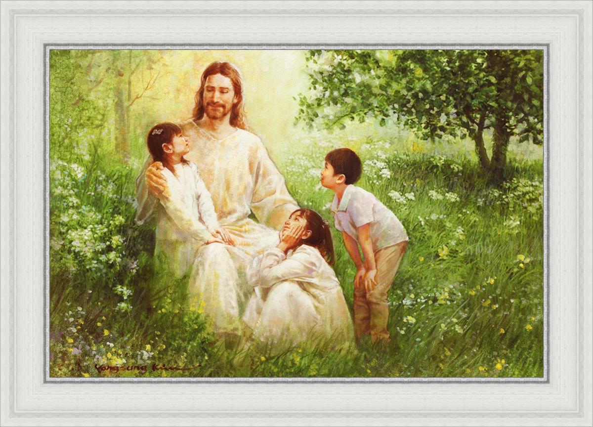 Christ with Asian Children