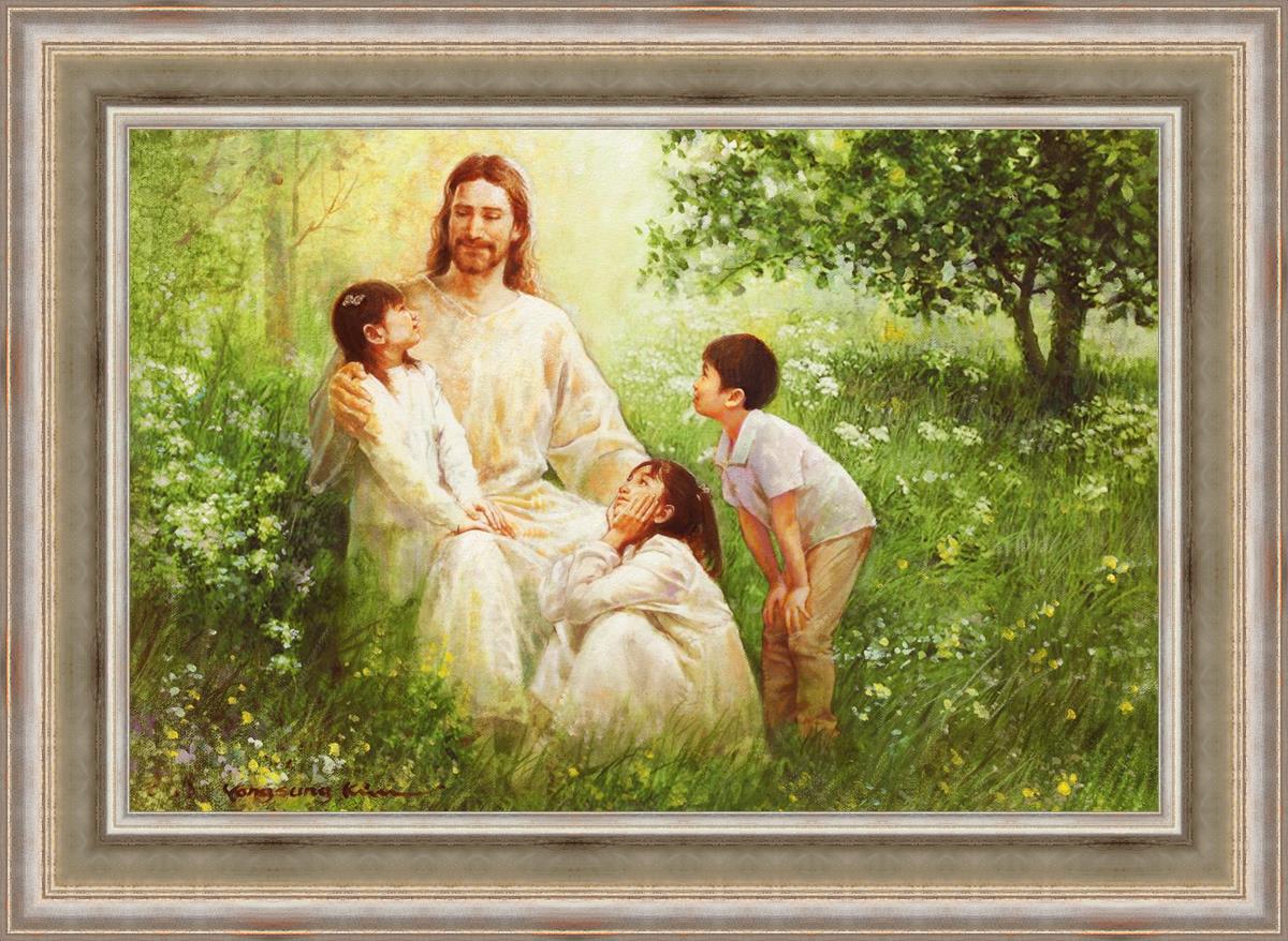 Christ with Asian Children