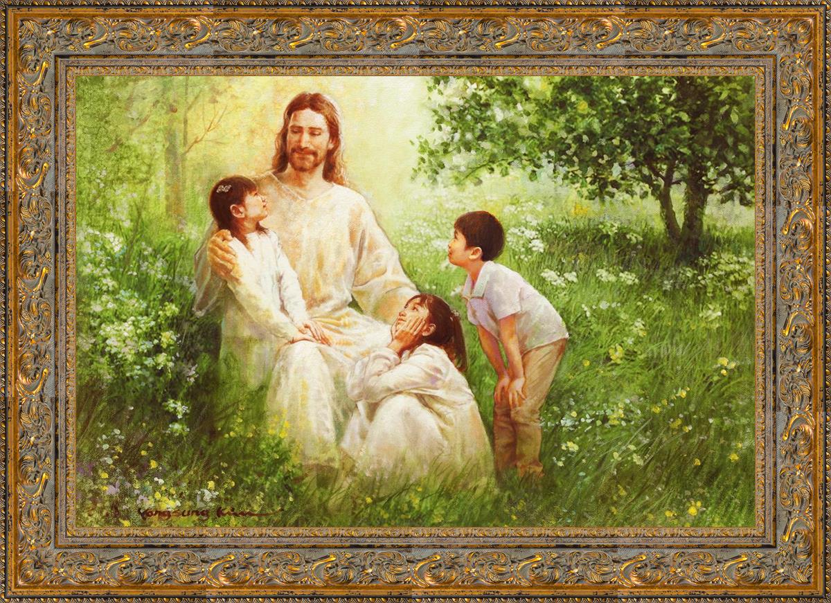 Christ with Asian Children