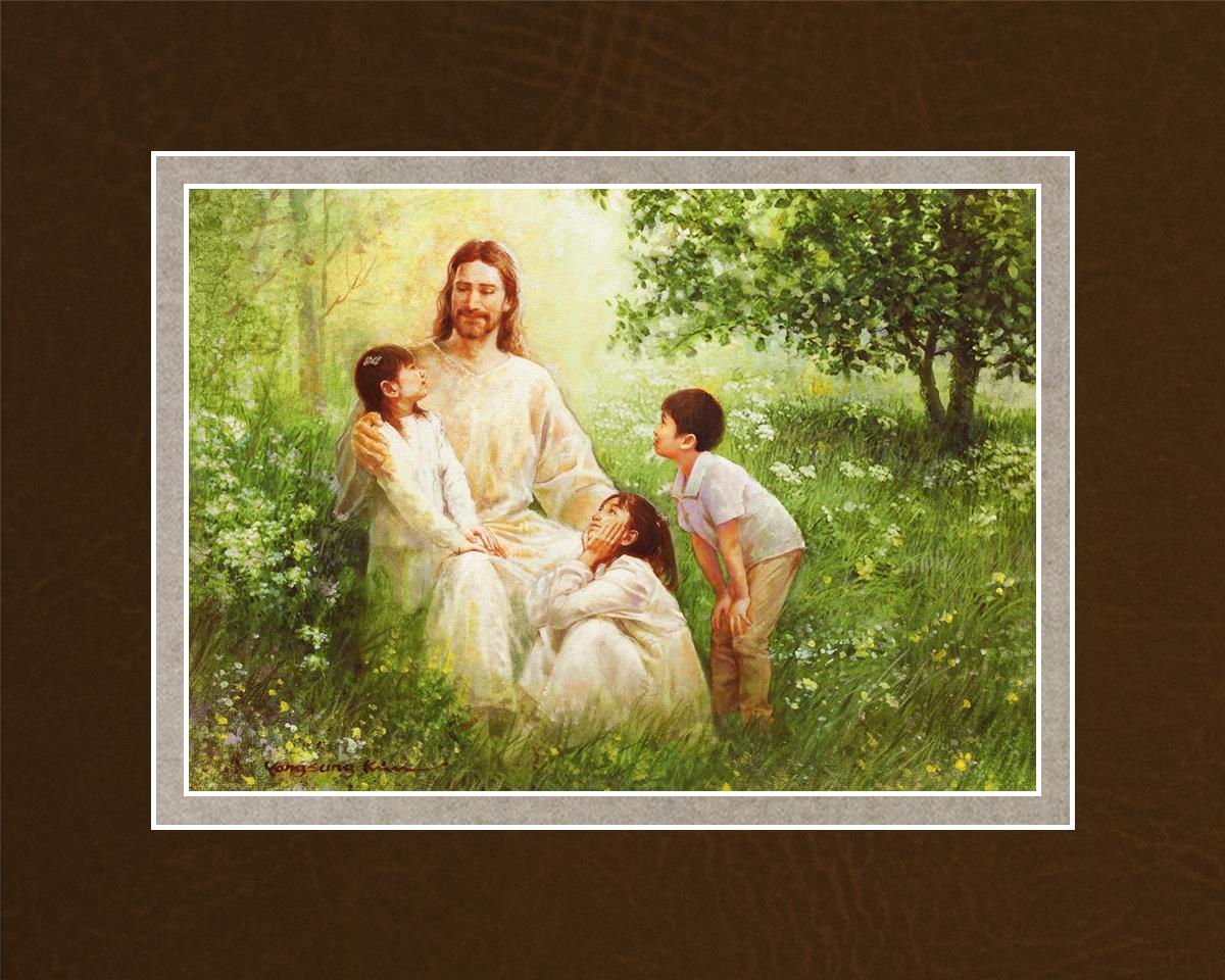 Christ with Asian Children