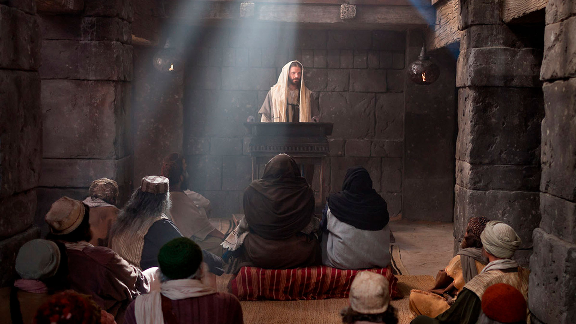 Jesus Reads in the Nazareth Synagogue