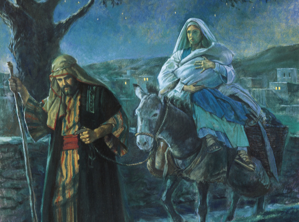 Mary, Joseph and Jesus flee to Egypt